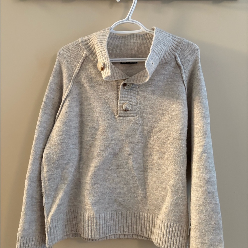 SHEIN Women's Cream Cowl Neck Sweater